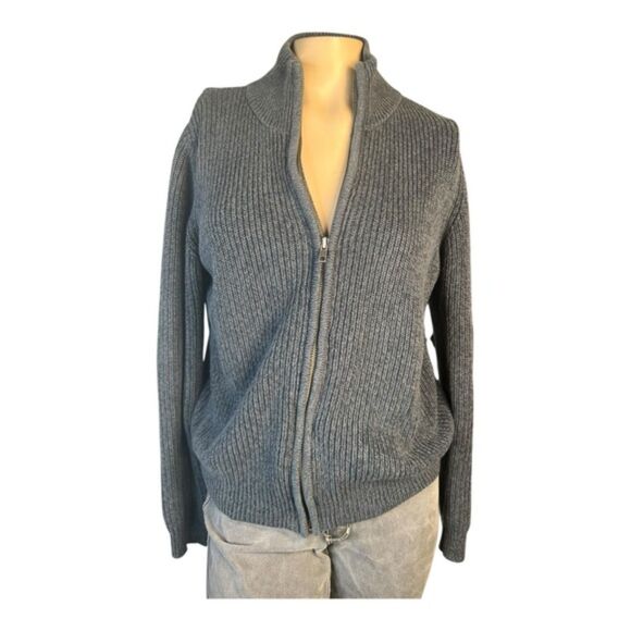 L.L. Bean Women’s 100% Cotton Zip-Up Sweater Jacket Sz S - Picture 1 of 8